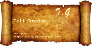 Tell Gusztáv névjegykártya